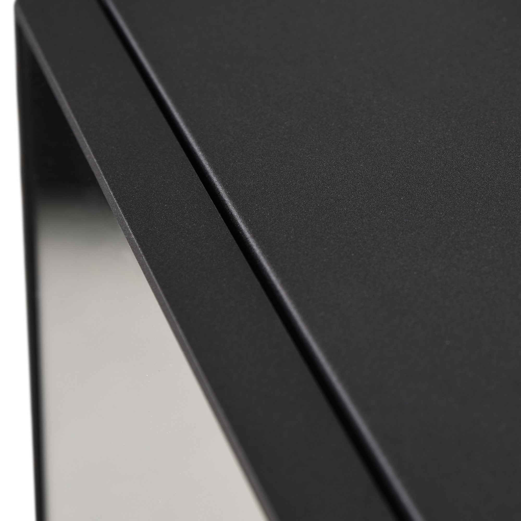 Wall-Mounted Mirror Cabinet, 3 Shelves 40x15x60 cm, Black