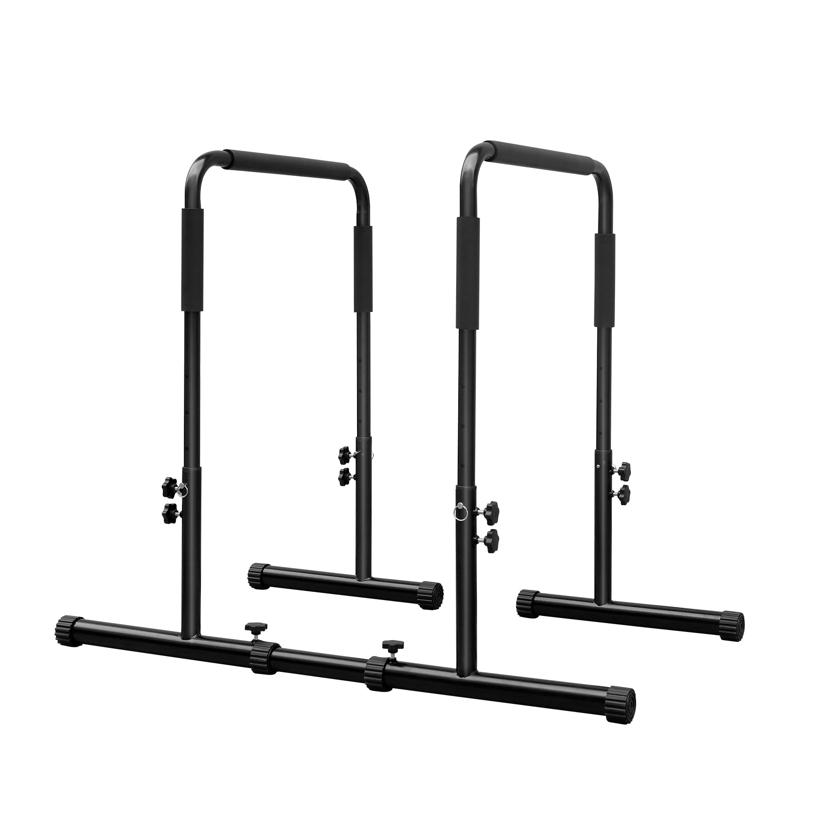 Adjustable Dip Bar Station, Heavy Duty Parallette & Parallel Bars, Home Gym