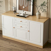 Sideboard with 3 Doors and 2 Drawers, Multifunctional Storage Furniture