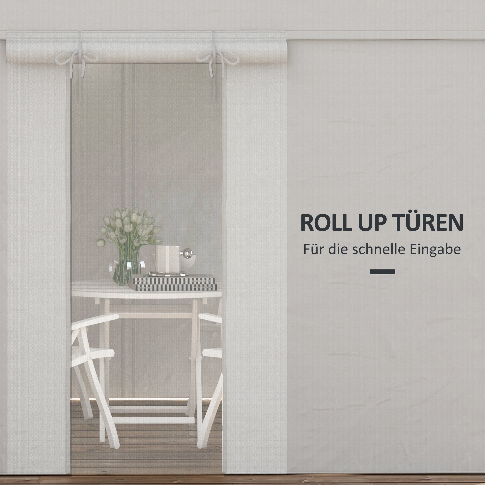 Replacement Roof Set for Gazebo, Waterproof 2 Side Walls, White