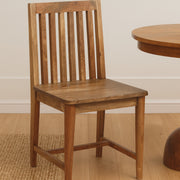 Solid Wood Ariella Dining Chair, Oak-ish Brown
