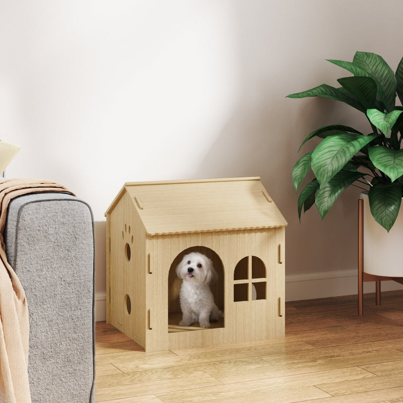 Indoor Dog/Cat House, Cute Design, MDF