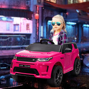 Licensed Land Rover Discovery Sport 12V Kids Ride on Car, Pink
