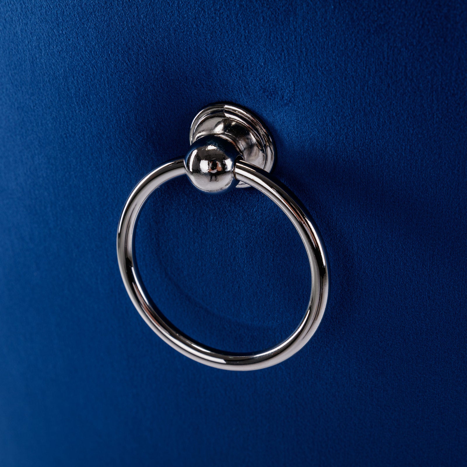 Nikki Collection Tufted Velvet Dining Chair Set of 2 - Blue/Chrome