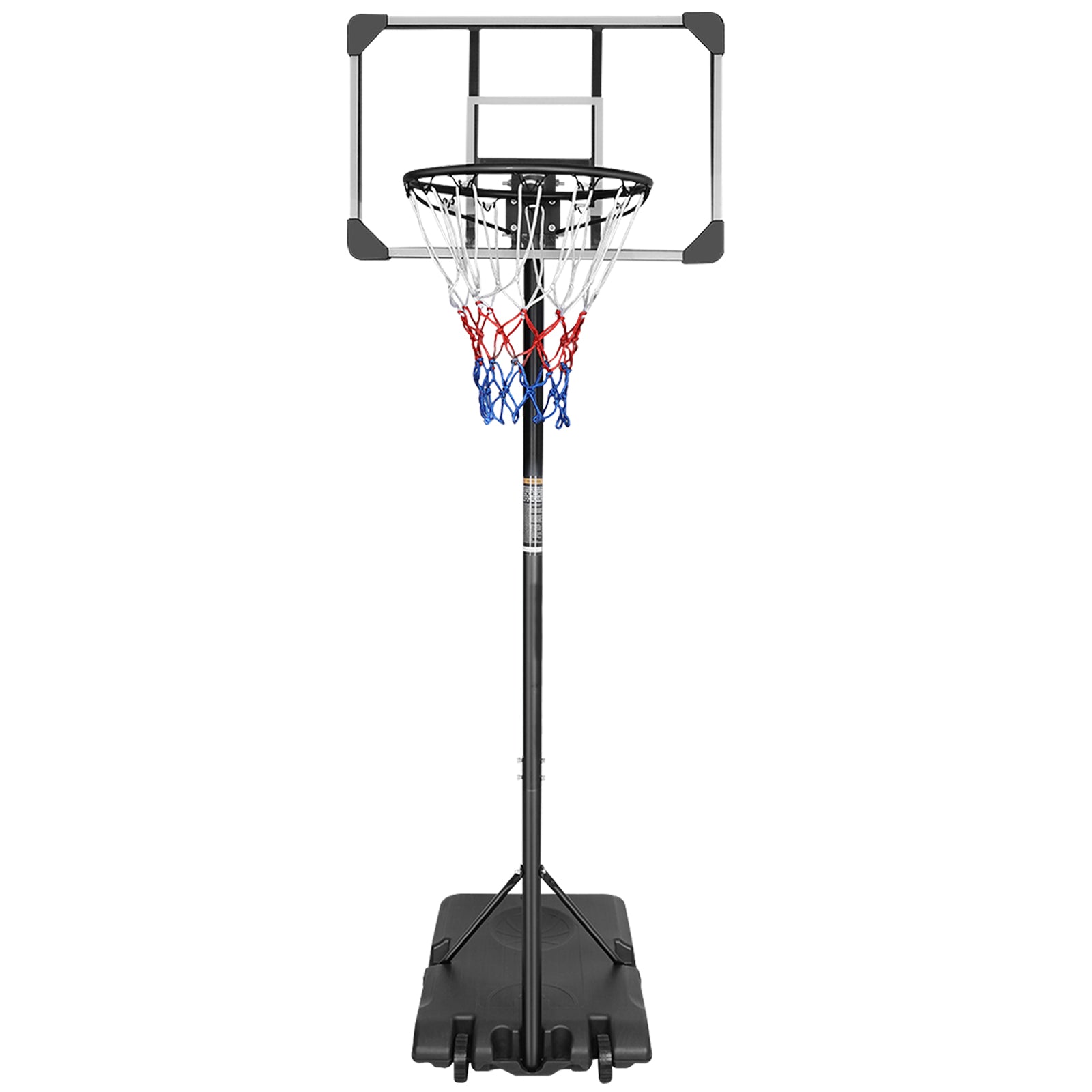 Portable Basketball Hoop, 170-213cm Adjustable Height, Indoor/Outdoor, Shatterproof Polycarbonate