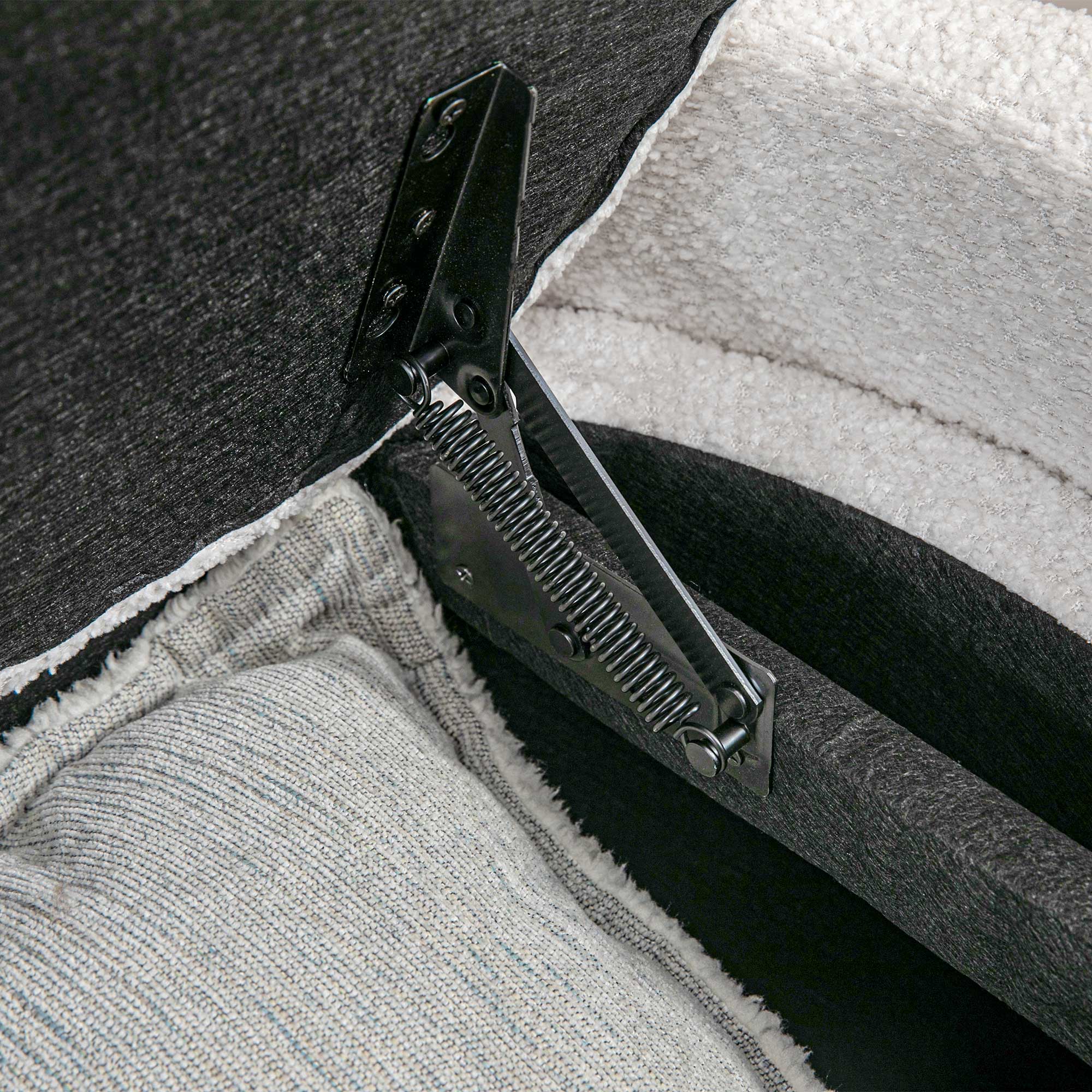 Bench, Upholstered Storage with Lid, Cream