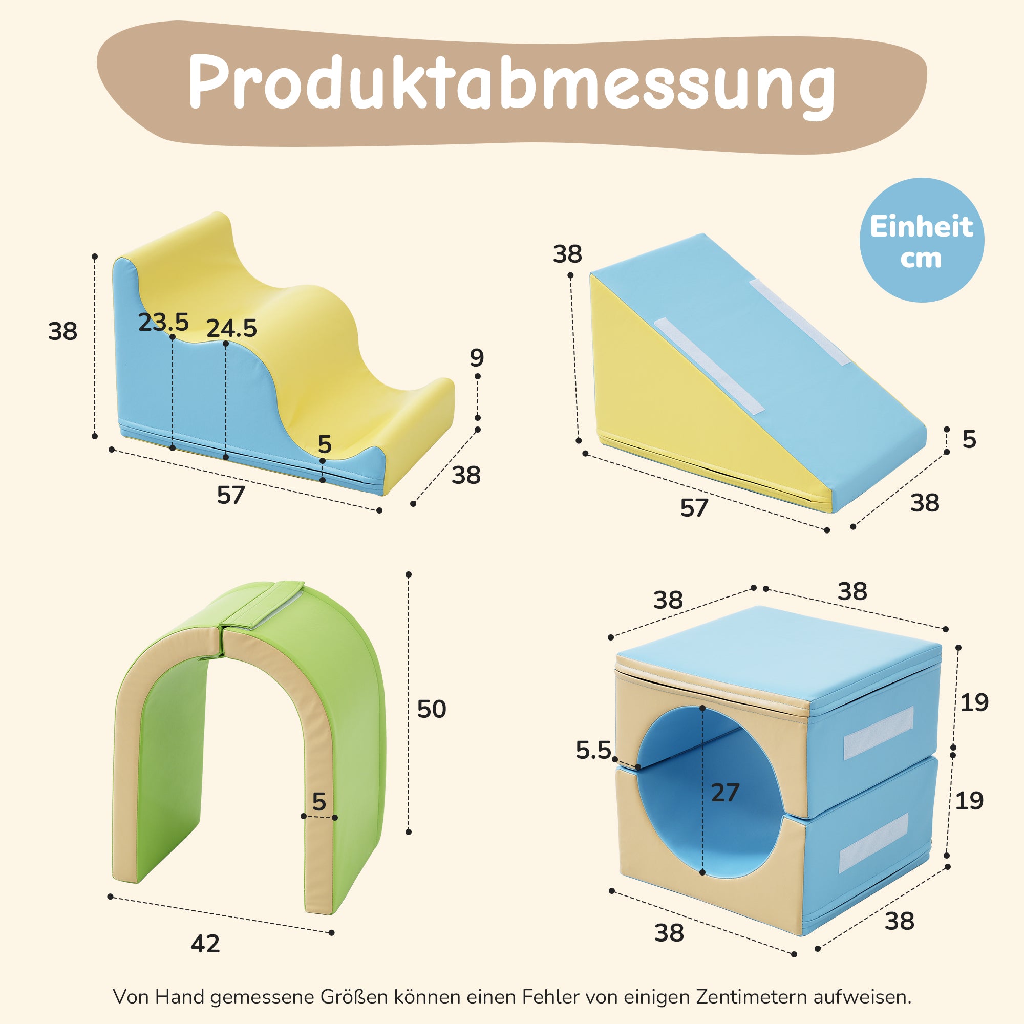 6-in-1 foam building blocks: creative play, crawling, sliding, colorful