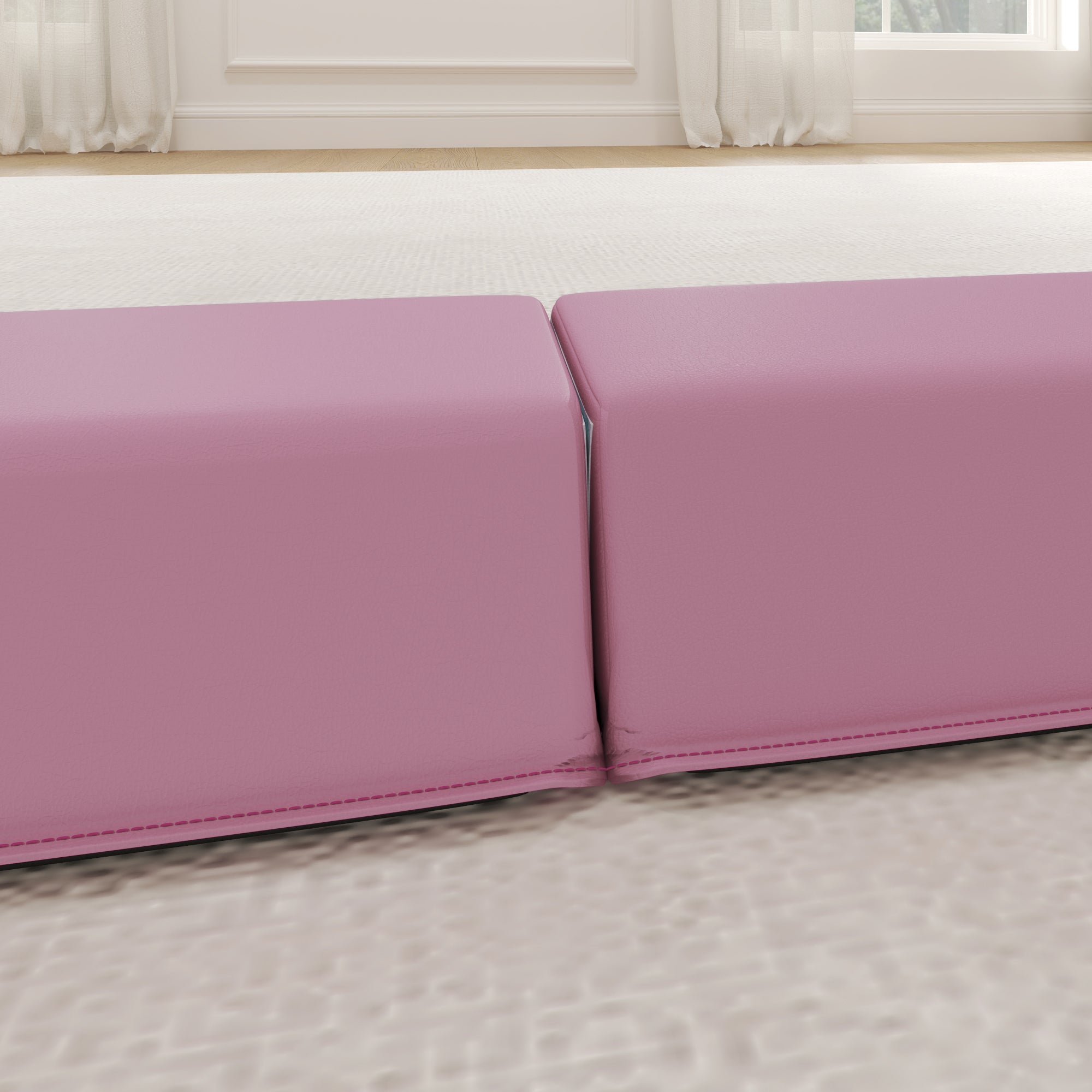 Balance Beam, Foldable Non-Slip Gymnastics, Pink