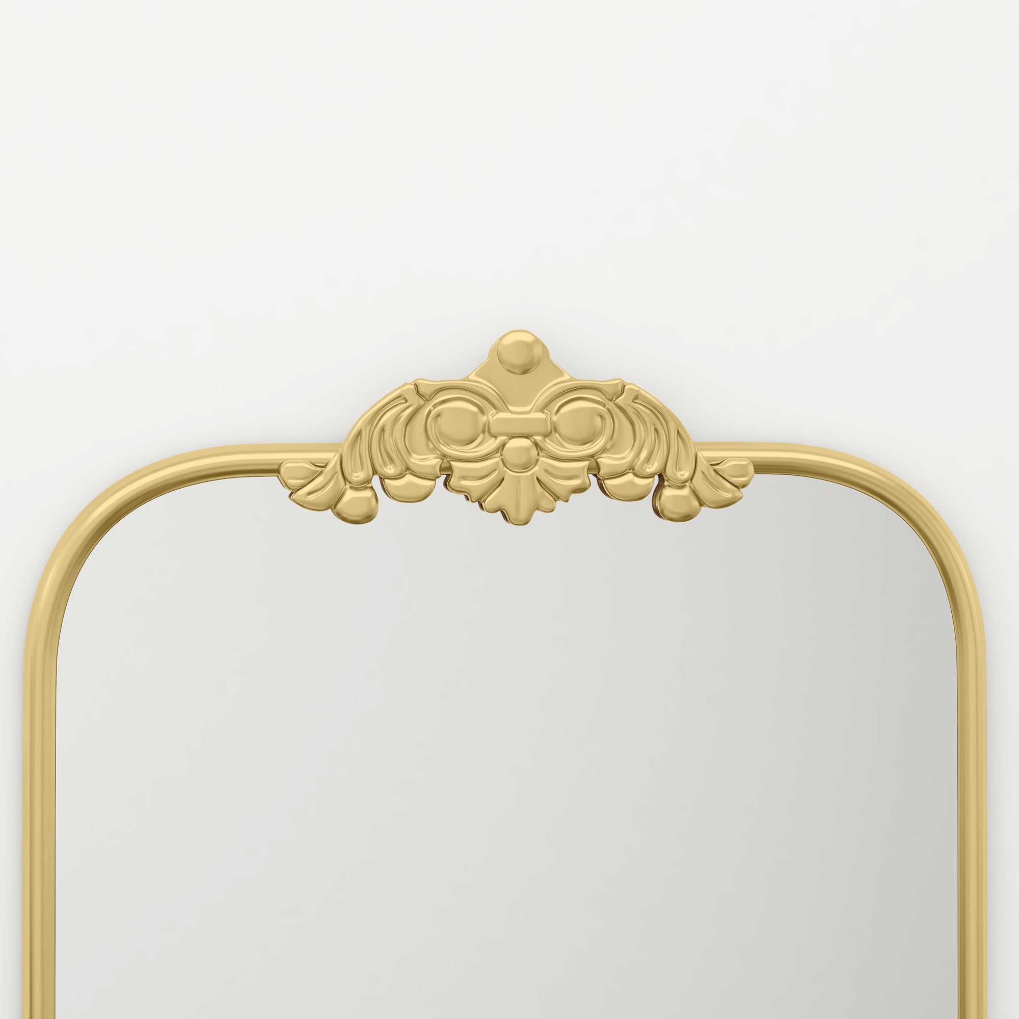 Wall Mirror Baroque Style Decorative Metal Frame 60x87cm, Gold