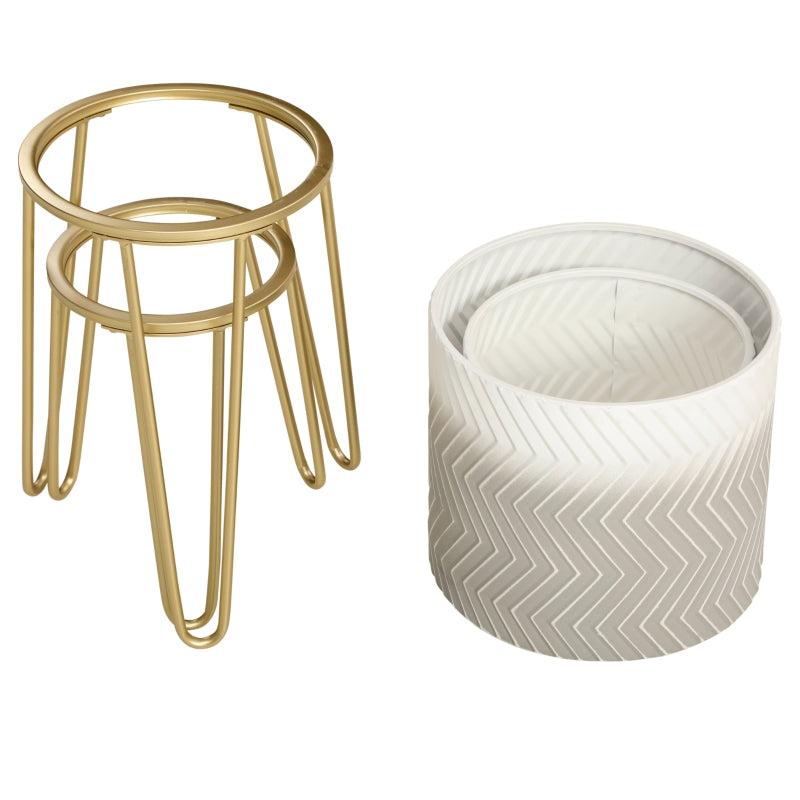 Flower Pots Set of 2 Plant Stands Metal