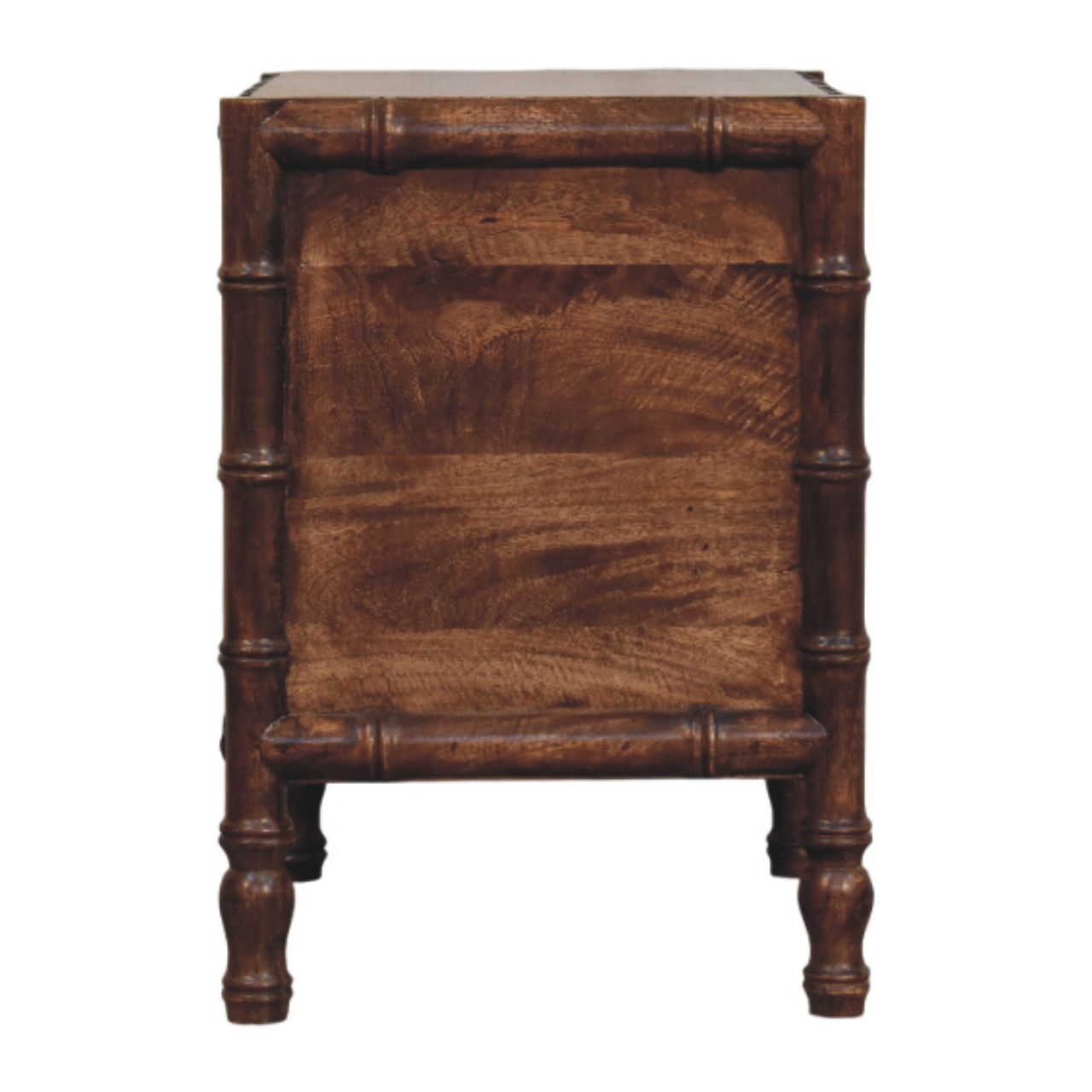 Nightstand, Bamboo Frame, Roasted Almond