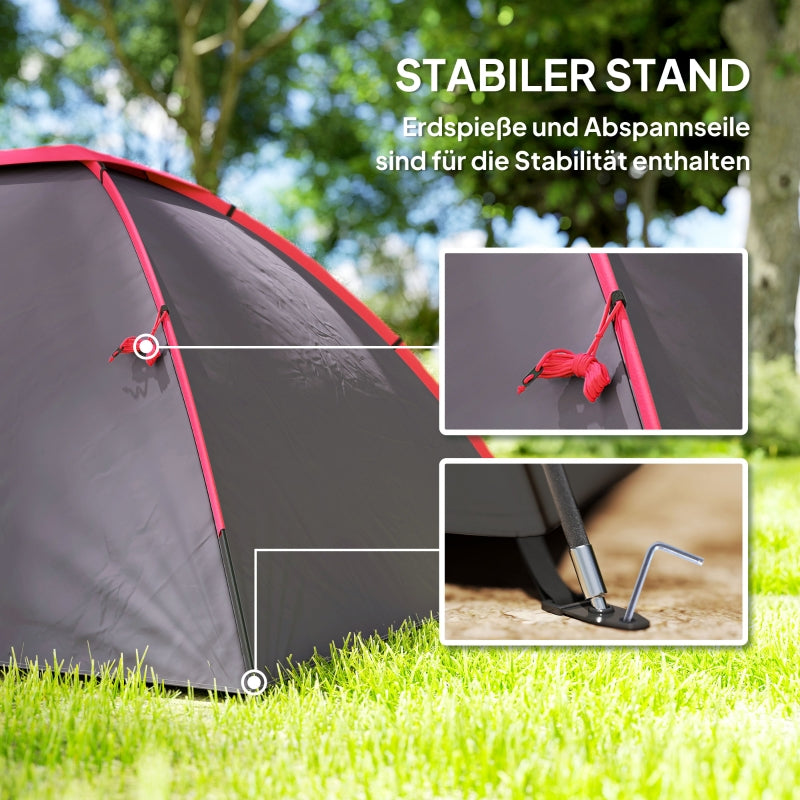 camping tent 3 person lightweight waterproof UV 50+ dome