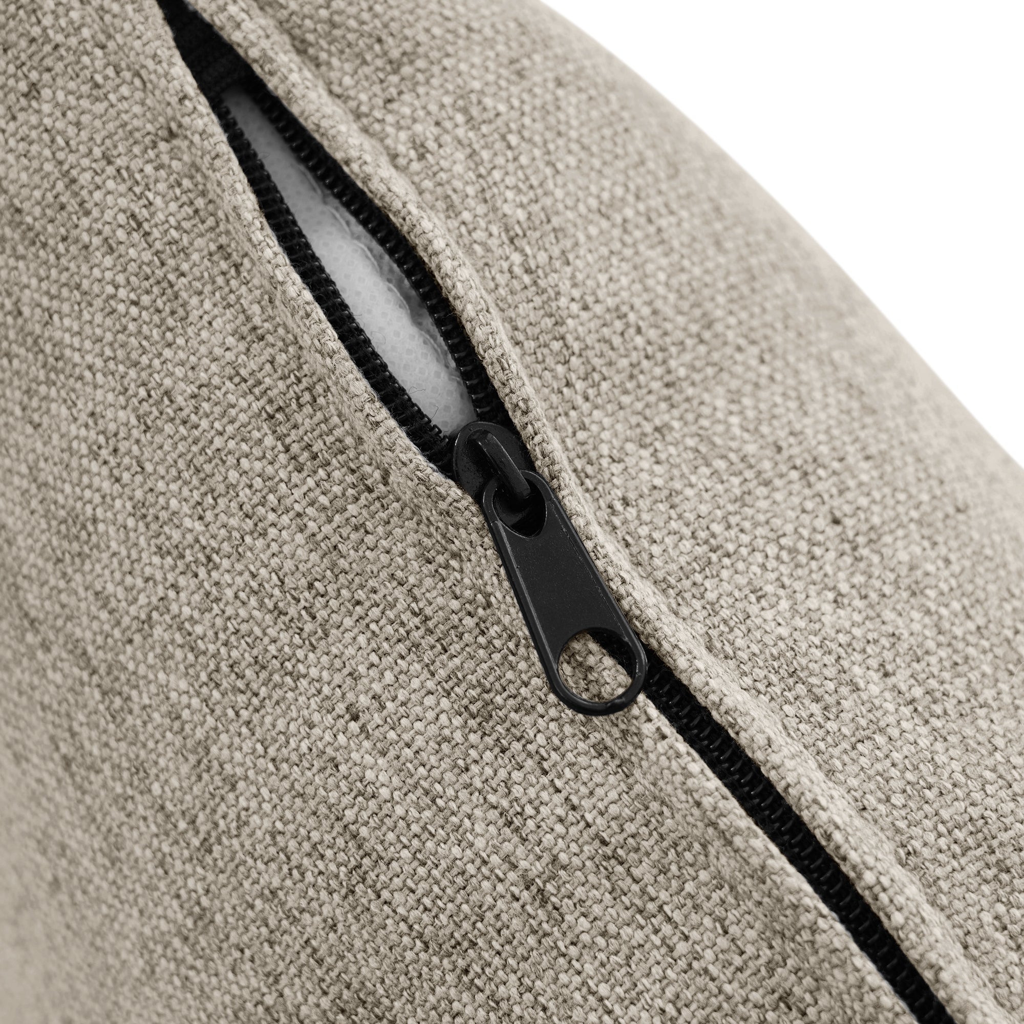 L-shaped Corner Sofa with Chaise Lounge, 3-Seater Modular Design, Cotton-Linen Fabric