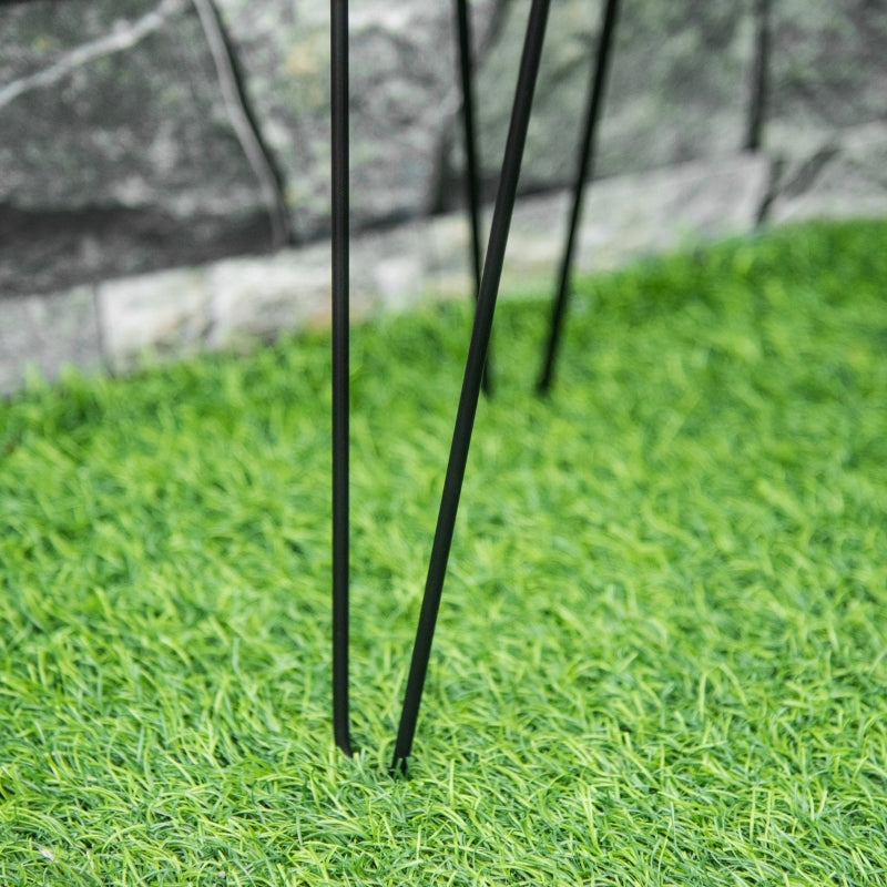 Flower Stand Set, 3-Piece Plant Stands for Pots, Black Metal