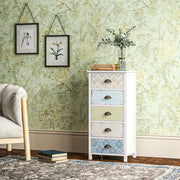 Chest of Drawers, 5 Drawers Anti-Tip, Colorful