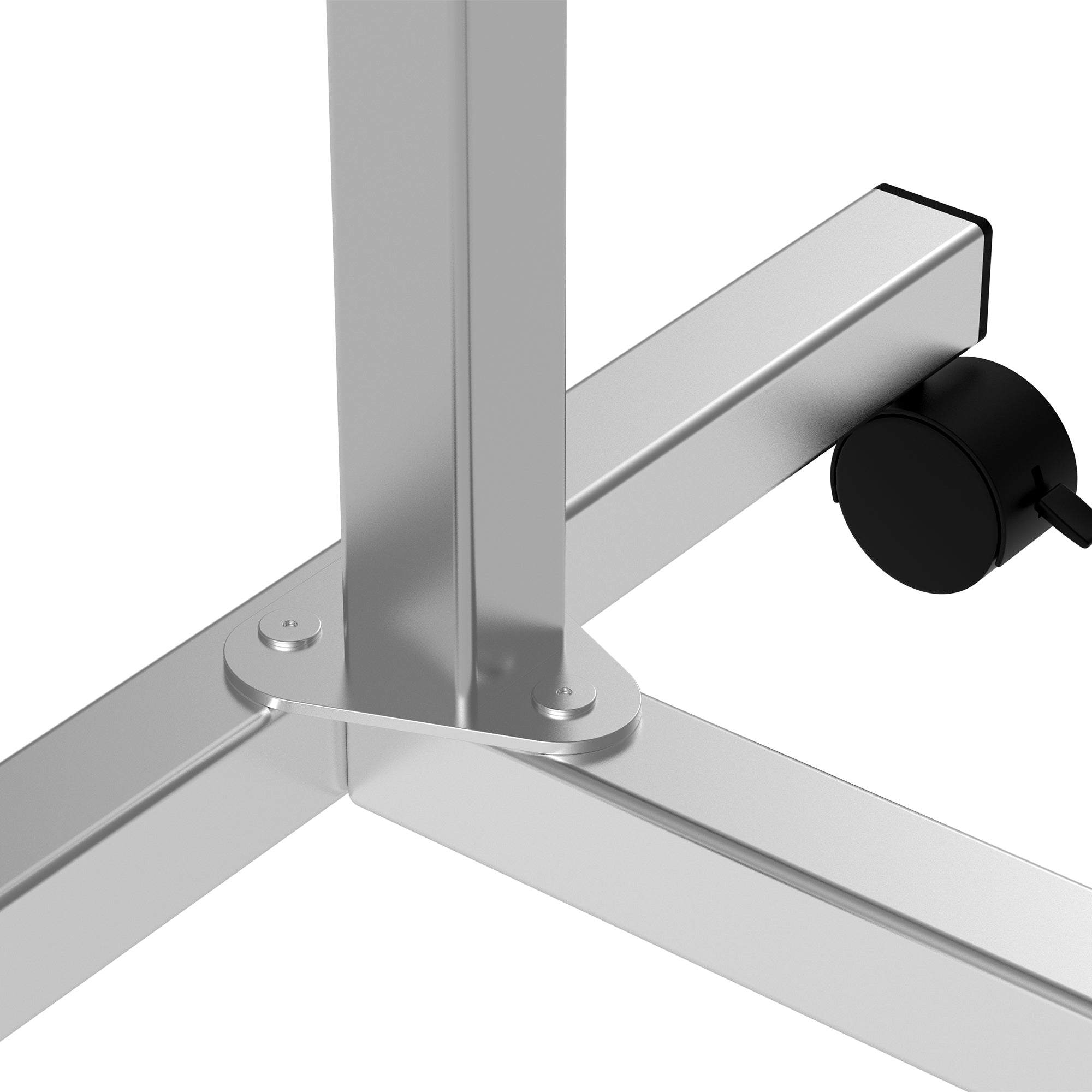 Over Bed Table Height Adjustable C Shaped Laptop Desk Portable with Wheels, Black