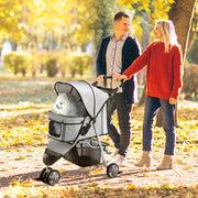 Dog Stroller Buggy, Multi-colored (Gray)