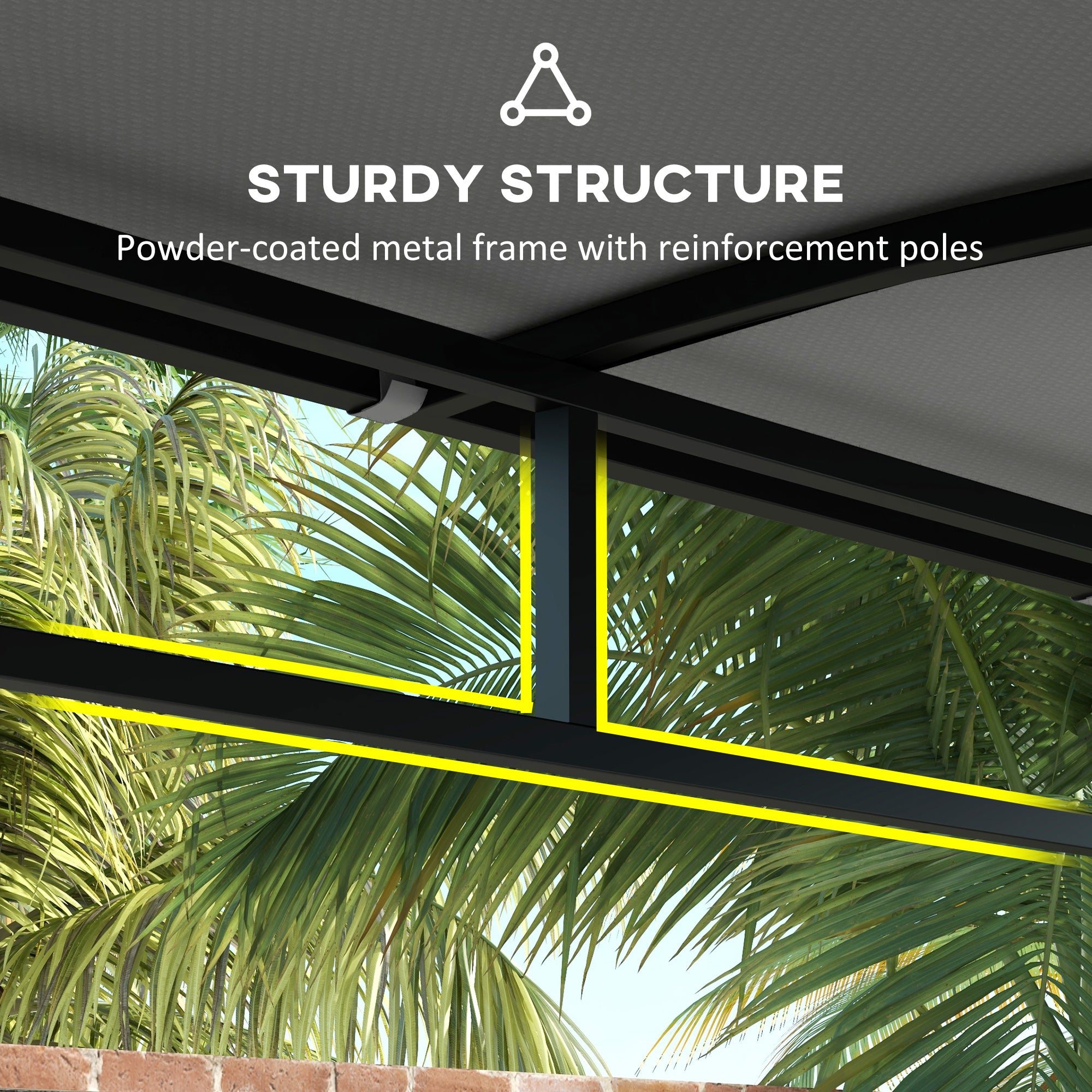 BBQ Grill Gazebo Tent 2.2 x 1.5m, Metal Frame Curved Canopy with 10 Hooks, Grey