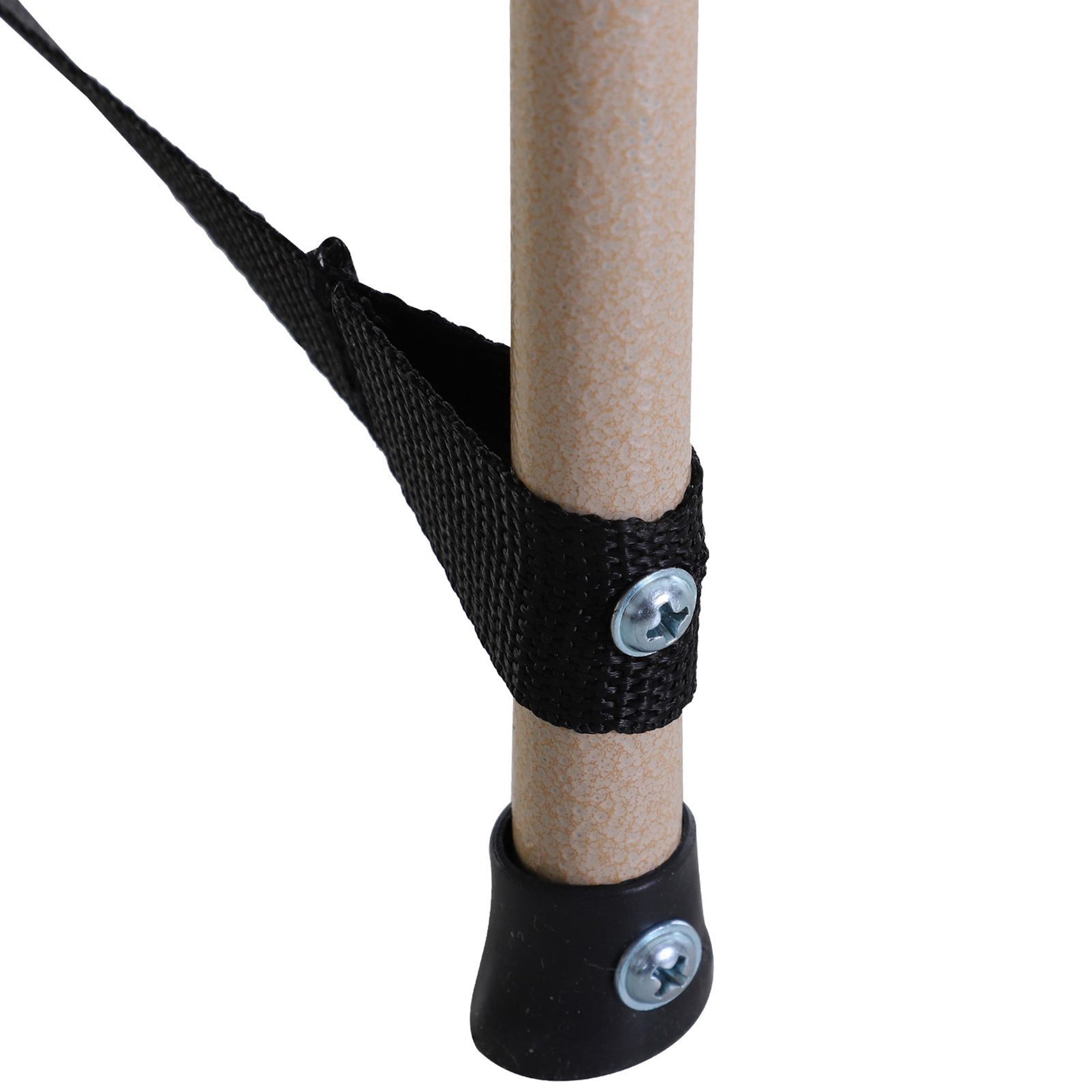 Camp Bed, Foldable Camping Lounger with Carry Bag, Steel Oxford Grey