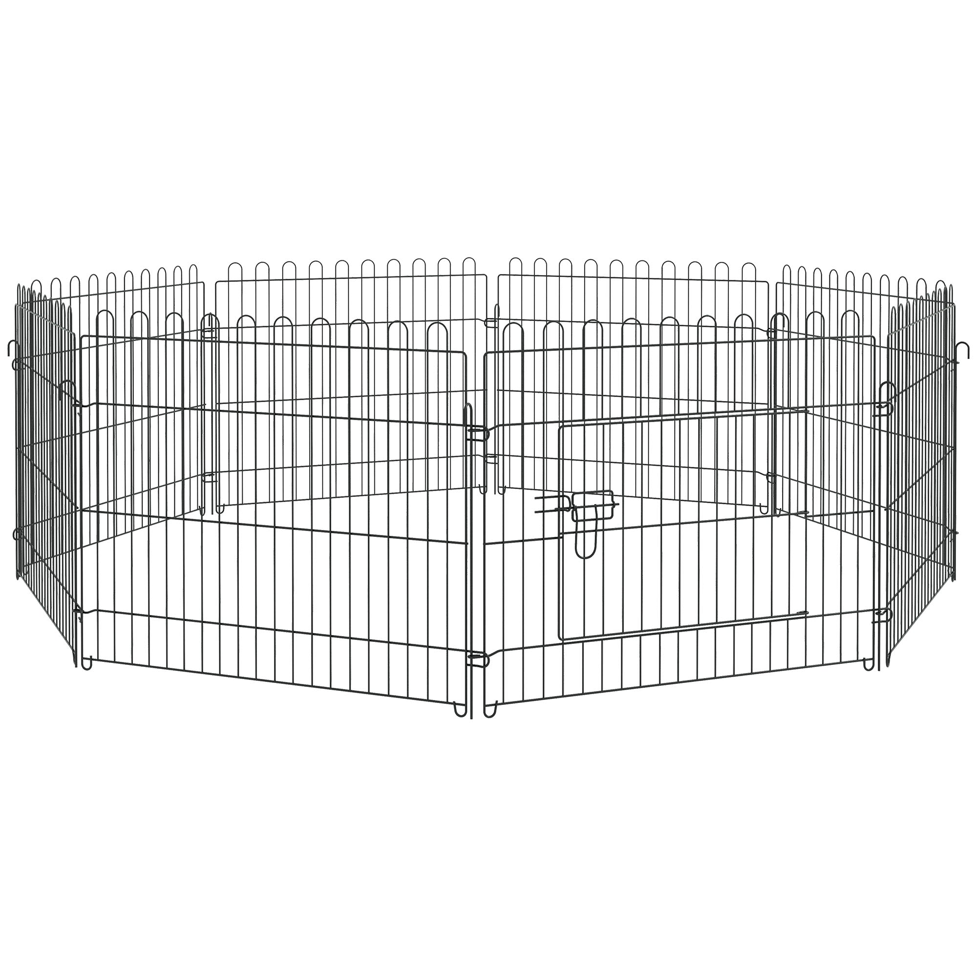Puppy Run, Flexible Fence Playpen, 5 Sizes, Metal