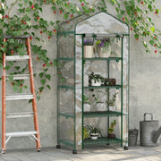Plastic Greenhouse, 4-Shelf Cold Frame, Transparent