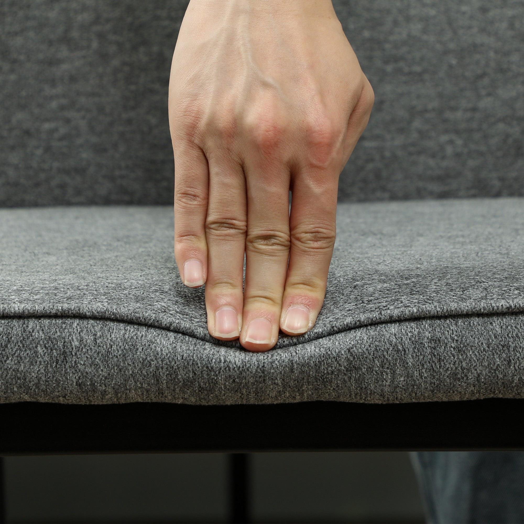 Velvet Dining Chairs Set of 2, Metal Legs Curved Back Padded Seat, Grey