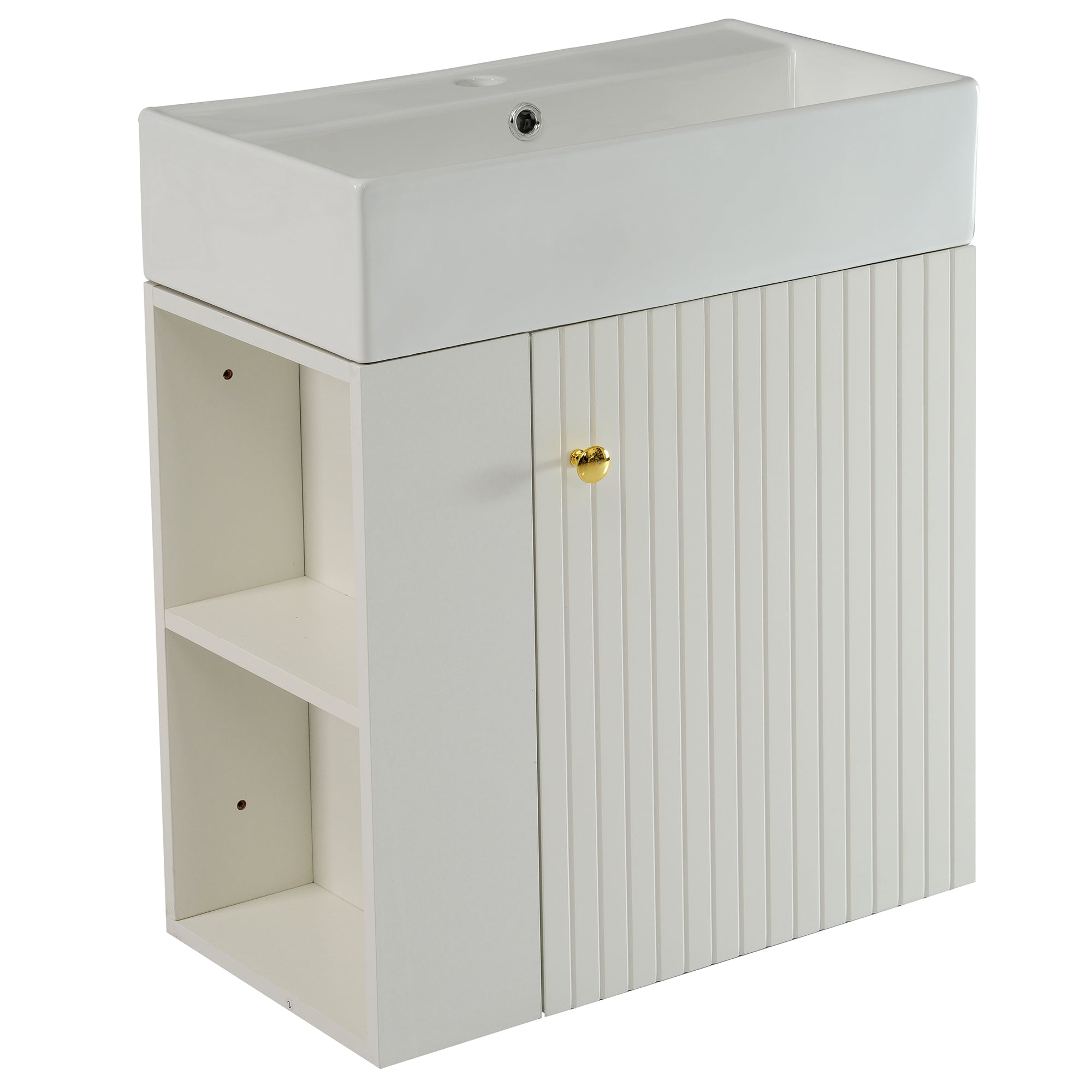Bathroom Furniture Washbasin with Vanity Unit 55cm, Hanging White