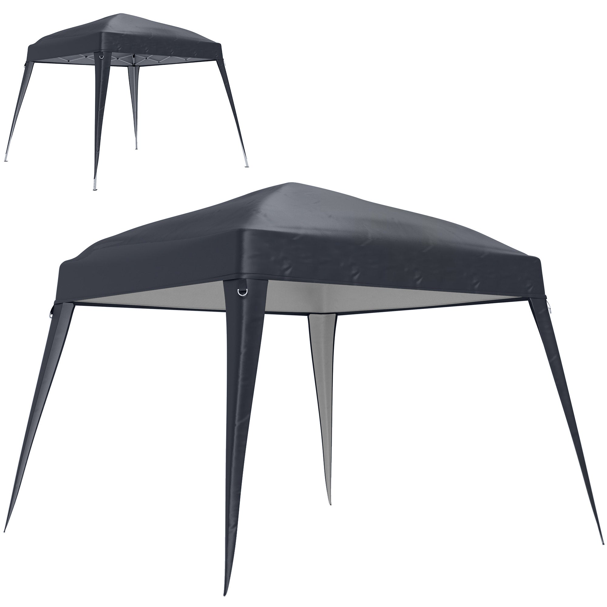 Gazebo Replacement Roof, 3x3m, Water-Repellent, Winter-Proof, Dark Grey