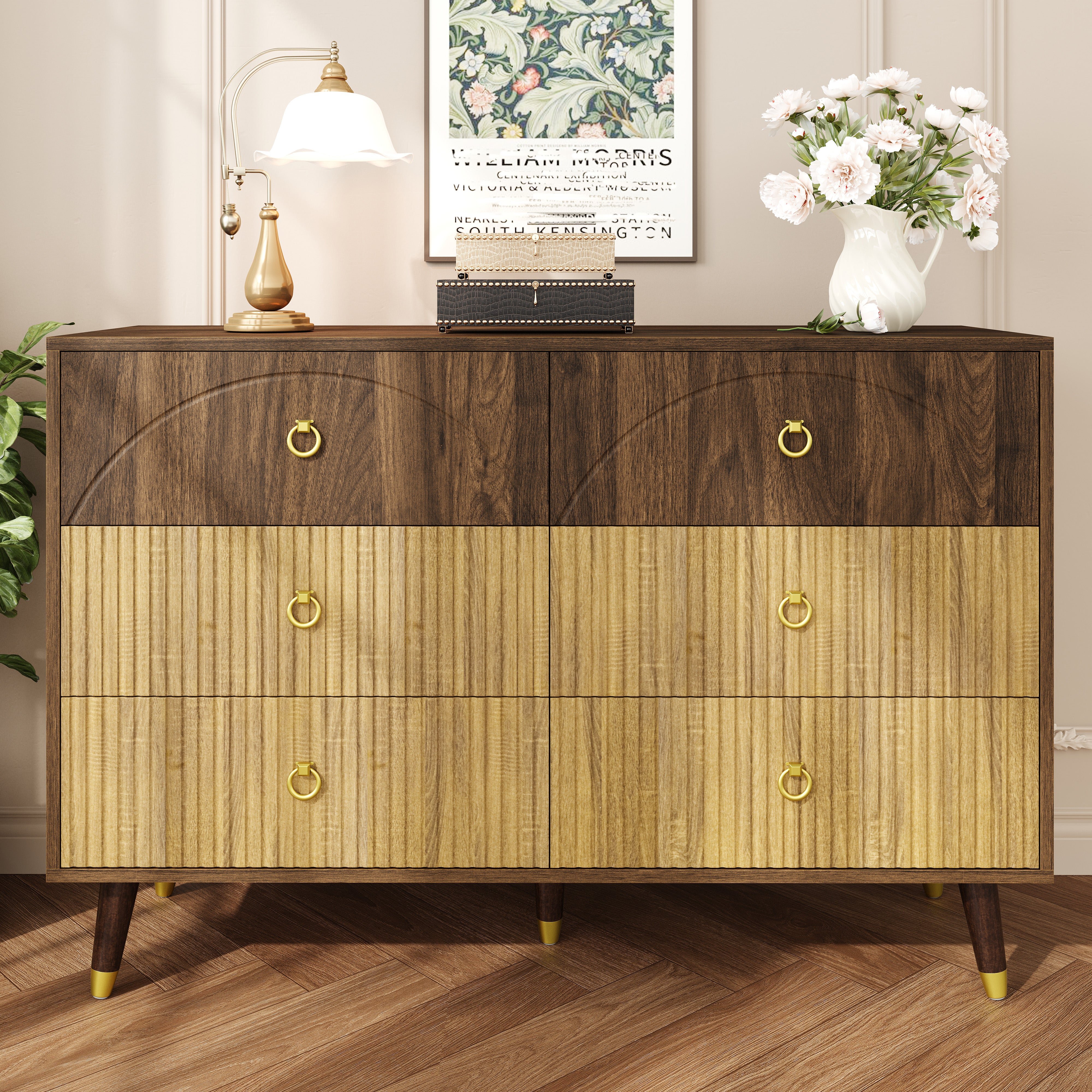Modern Sideboard Storage Cabinet Chest of Drawers 120x40x81cm Multi-Use