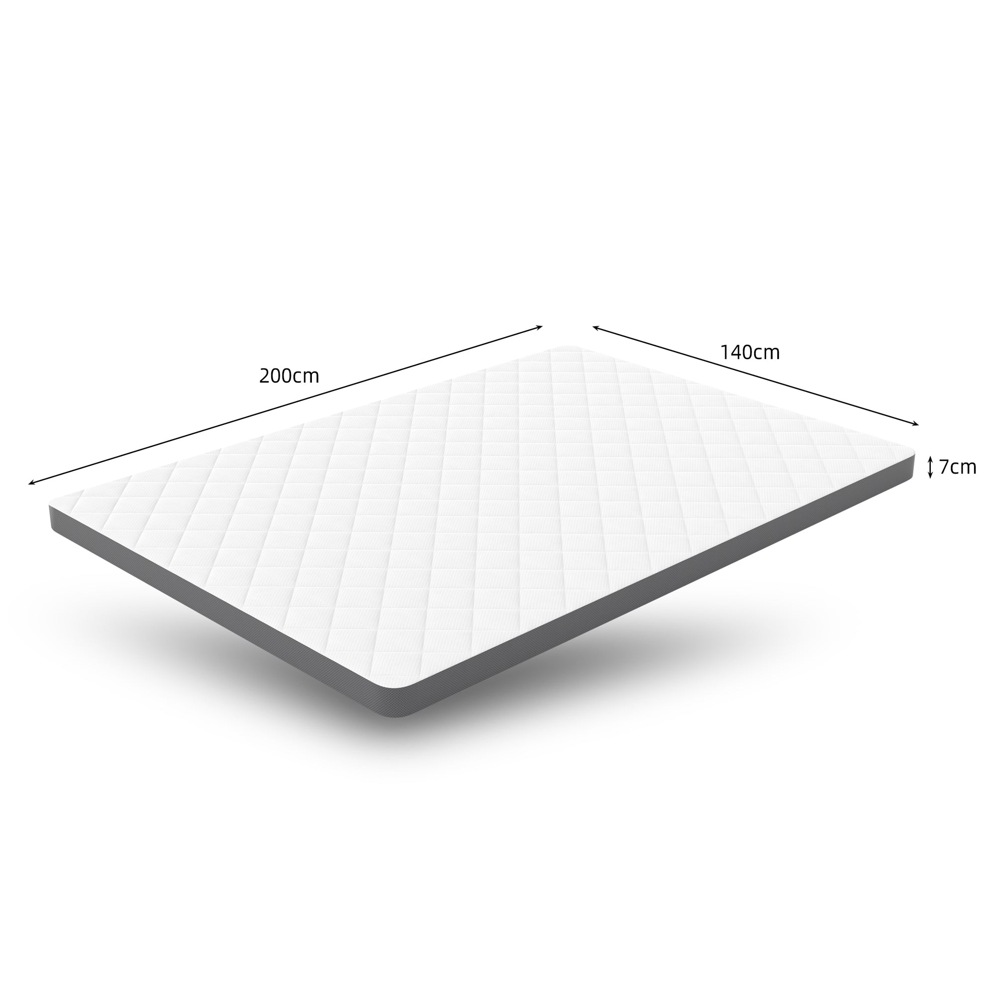 Comfortable Mattress H3, Seven Zone Embossed Foam, 140x200cm, Medium Strength