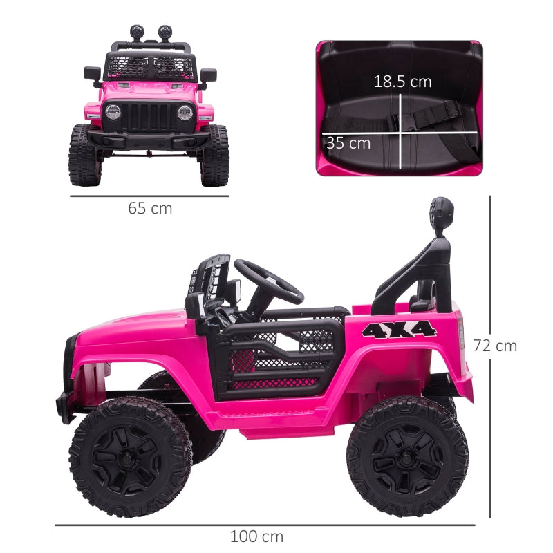 Kids Electric Ride On Car 12V Off Road Toy Pink