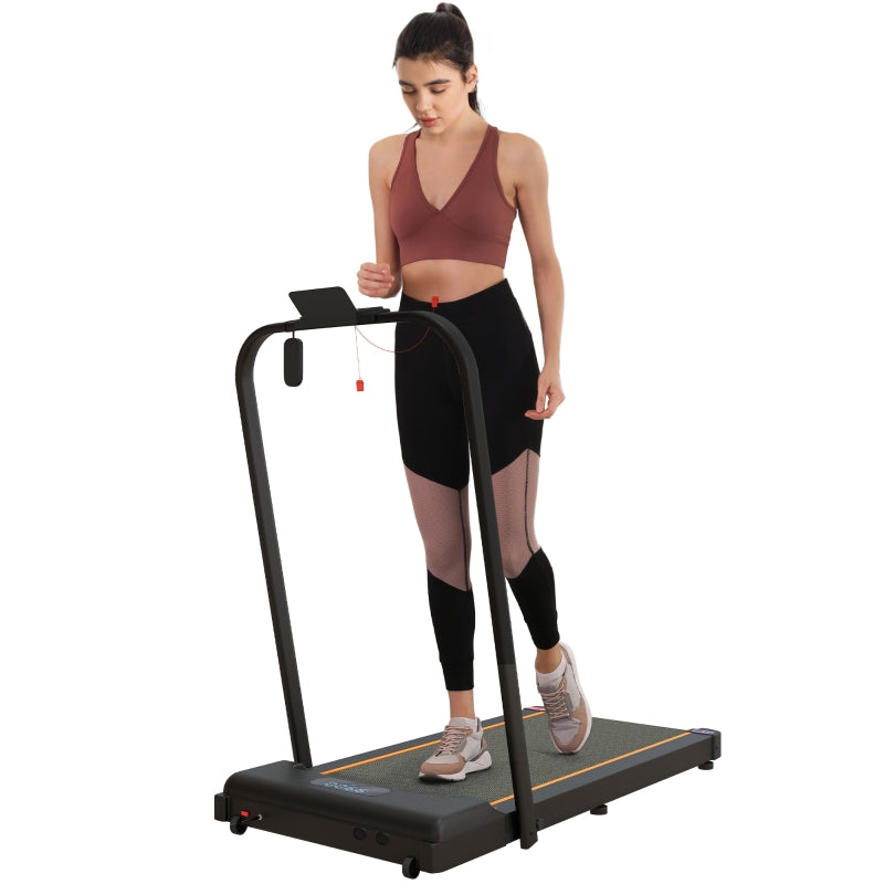 SPORTNOW Walking Pad 2.5HP Folding Treadmill, Orange