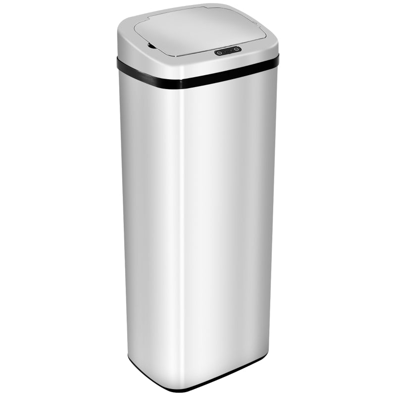 Dustbin, 50L Infrared Touchless Automatic Motion Sensor, Stainless Steel