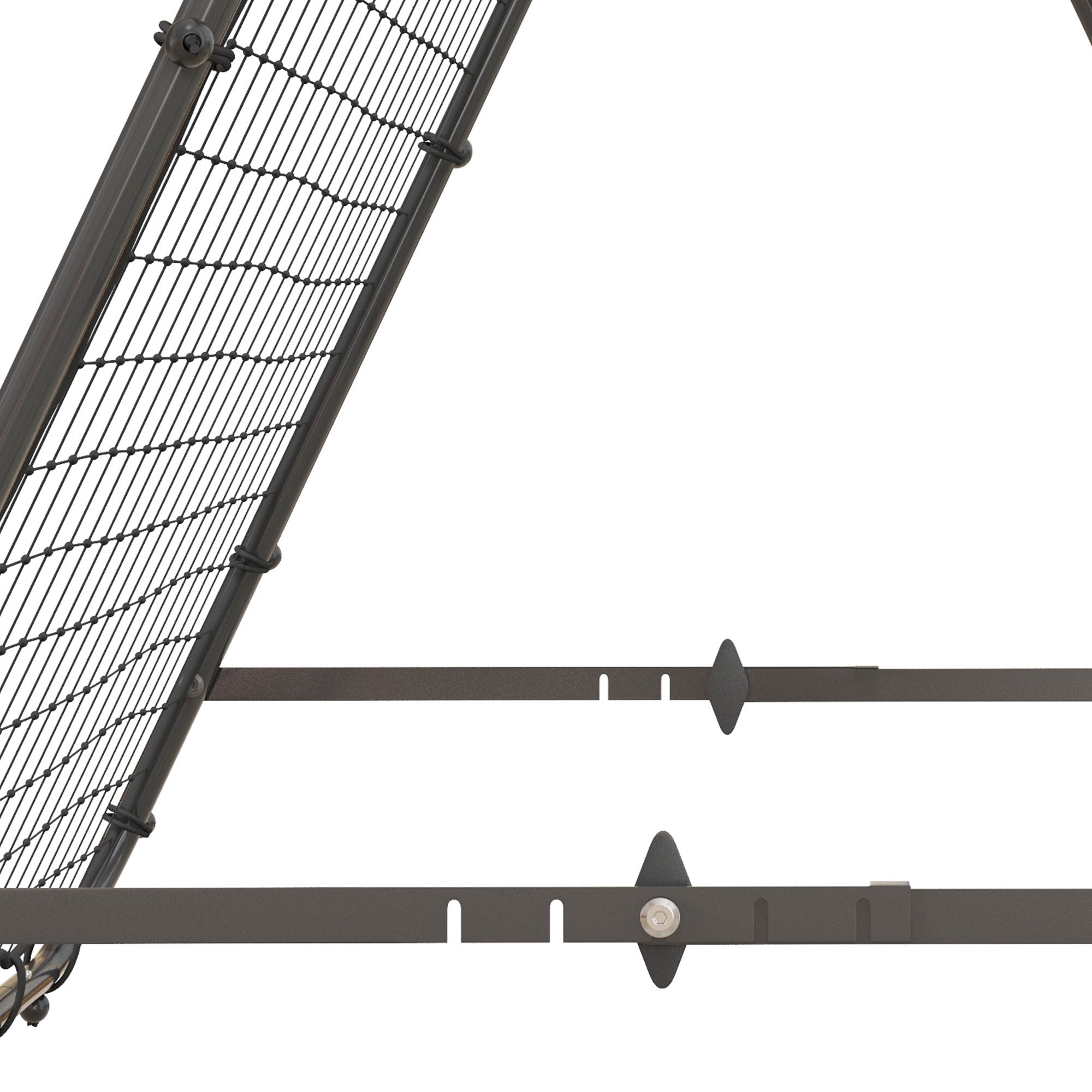 Football Rebounder Double-Sided Adjustable in 5 Levels Steel Black