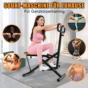 Squat Machine Foldable Glute Trainer with Resistance Bands for Home Use
