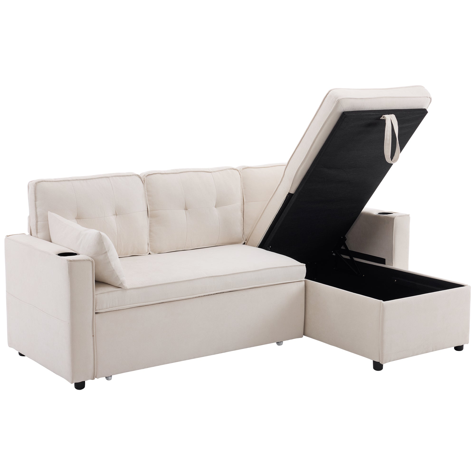 Chaise Longue Sofa, Parcel 2, Beige