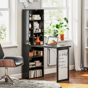 Three-Part Work Desk, Storage and Writing Board - Black