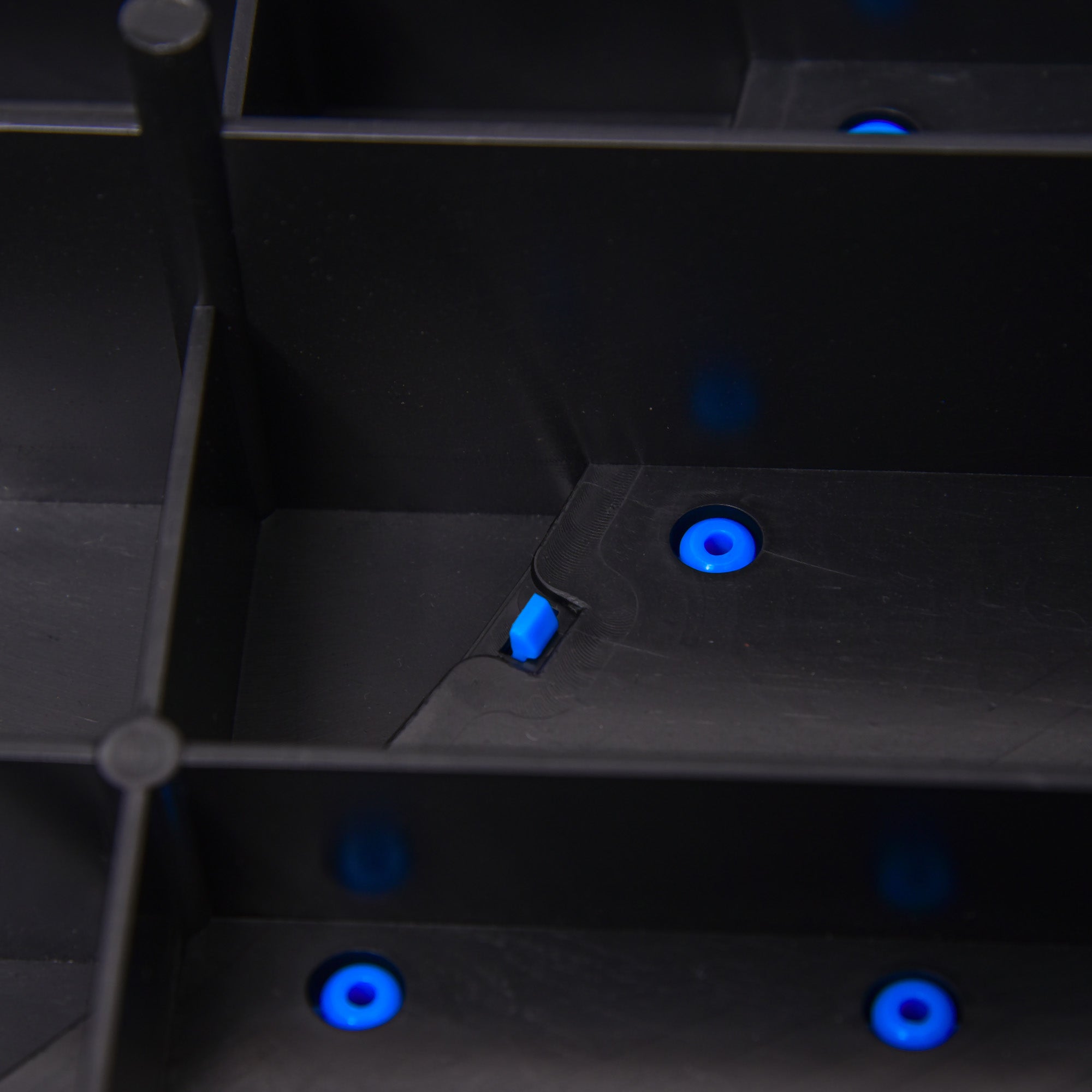 Step board aerobic stepper 3-level adjustable, fitness exercise, 150 kg, light blue