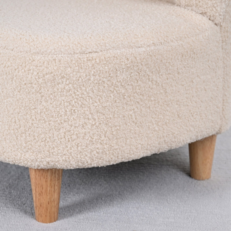 Children's Armchair, Bear Ears, Foam, Beige