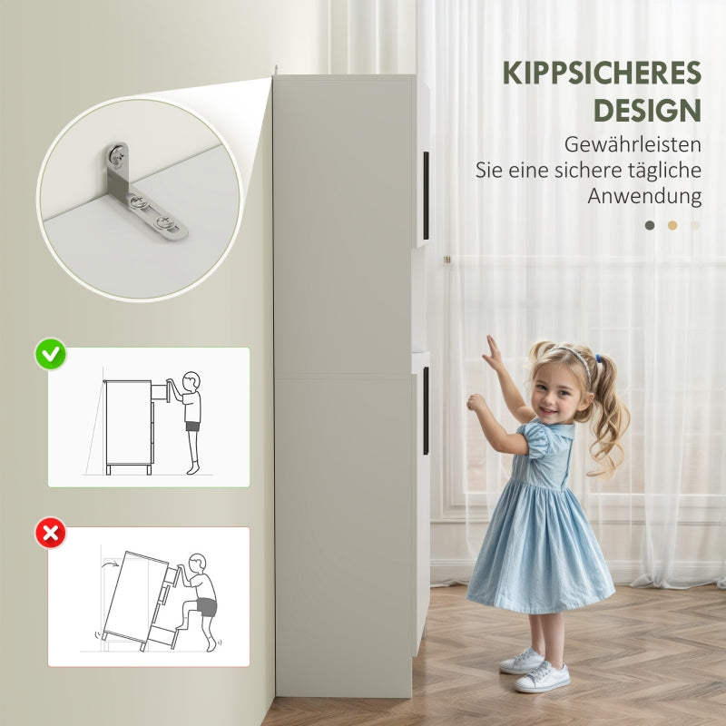 Kitchen Pantry Cabinet Shelves Microwave Shelf - White