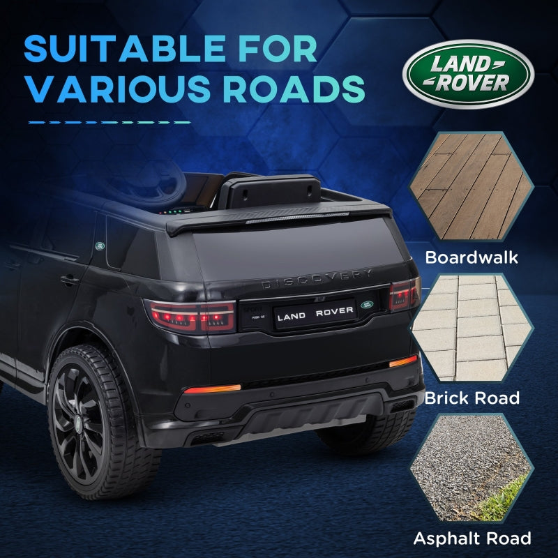 Licensed Land Rover Discovery Sport 12V Kids Ride on Car with Remote Control, Black