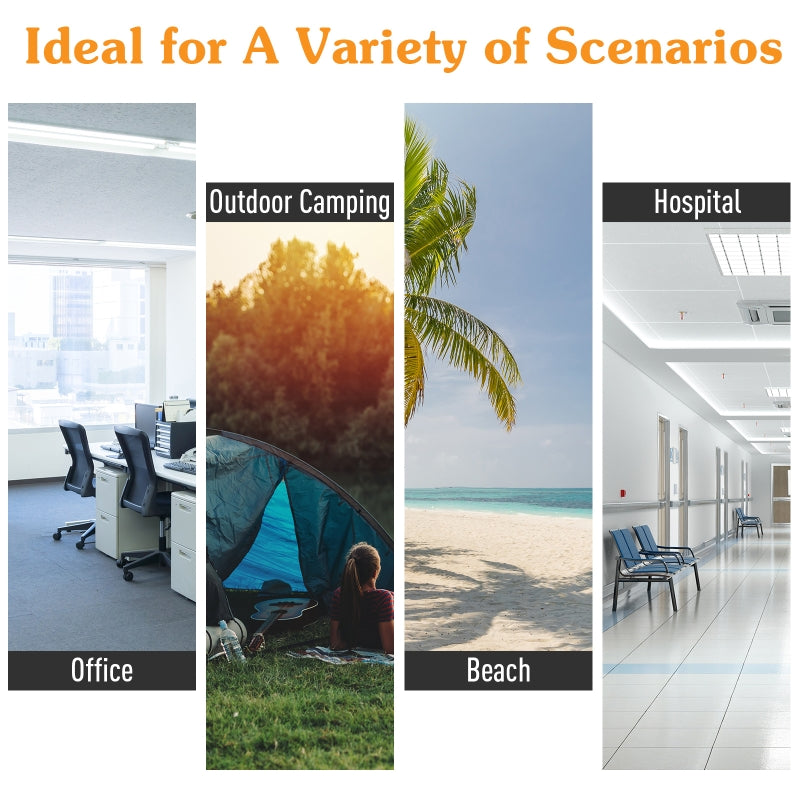 Camping Cot, Single Person Folding Portable with Side Pocket and Carry Bag - Black