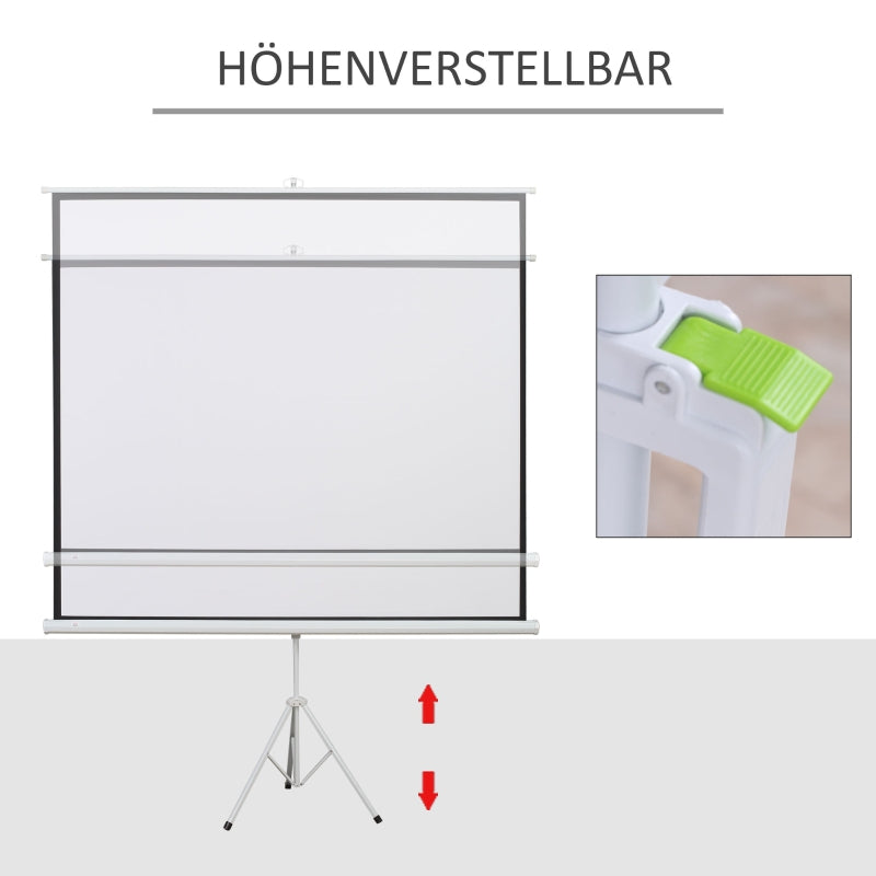 Projection Screen 4:3 Cinema Presentation Surface, White