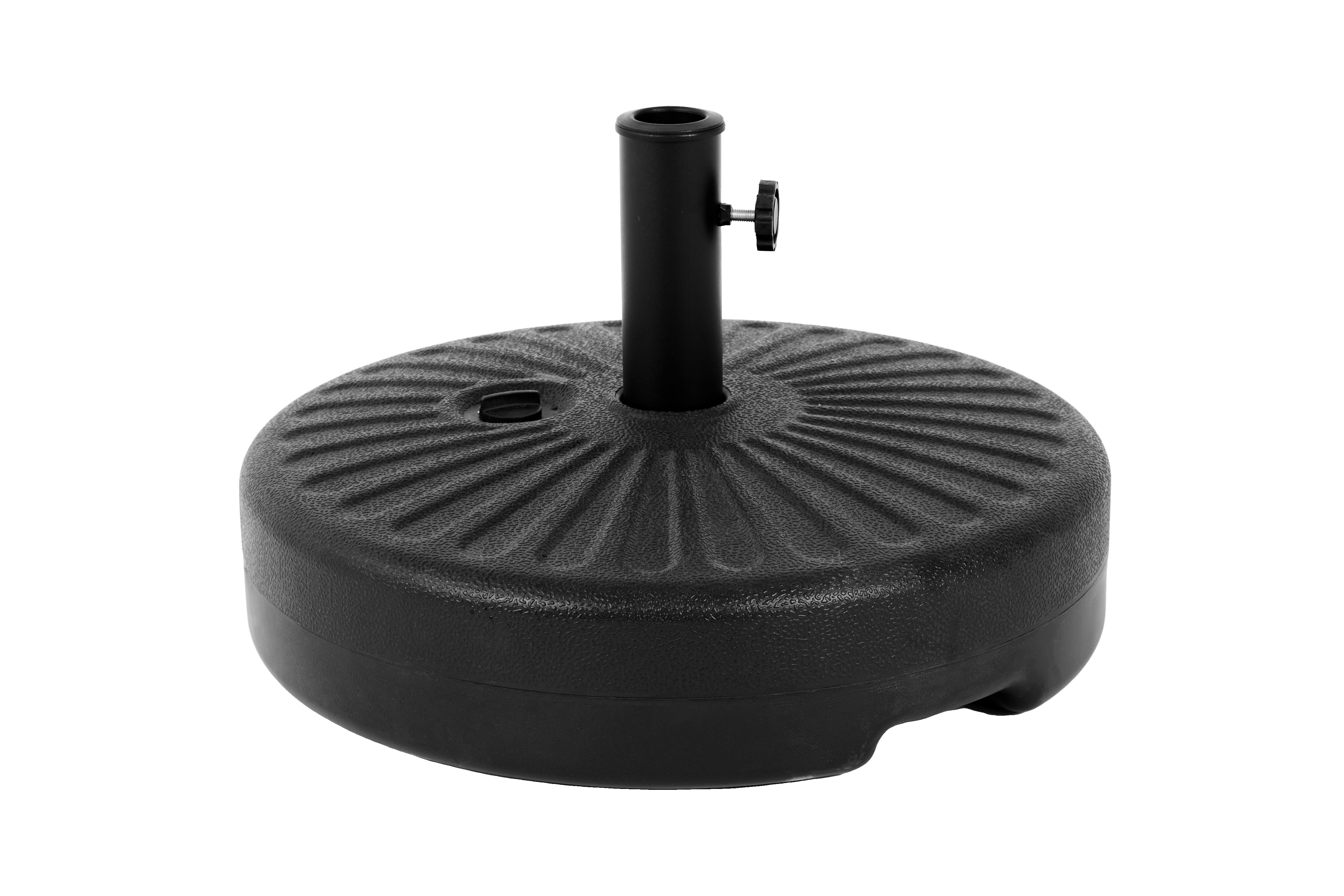 Umbrella Base, Water/Sand Filled Round, Black