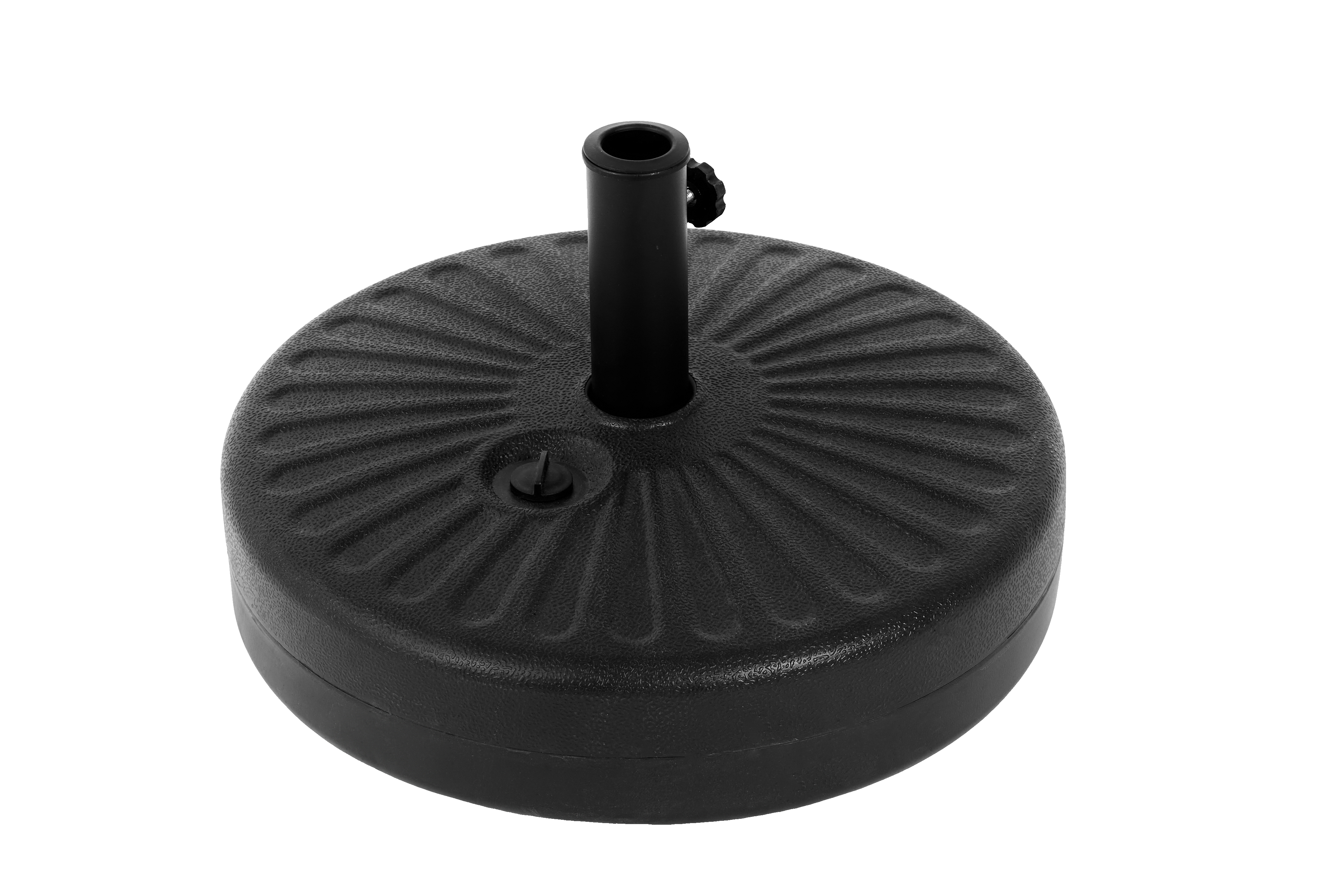 Umbrella Base, Water/Sand Filled Round, Black