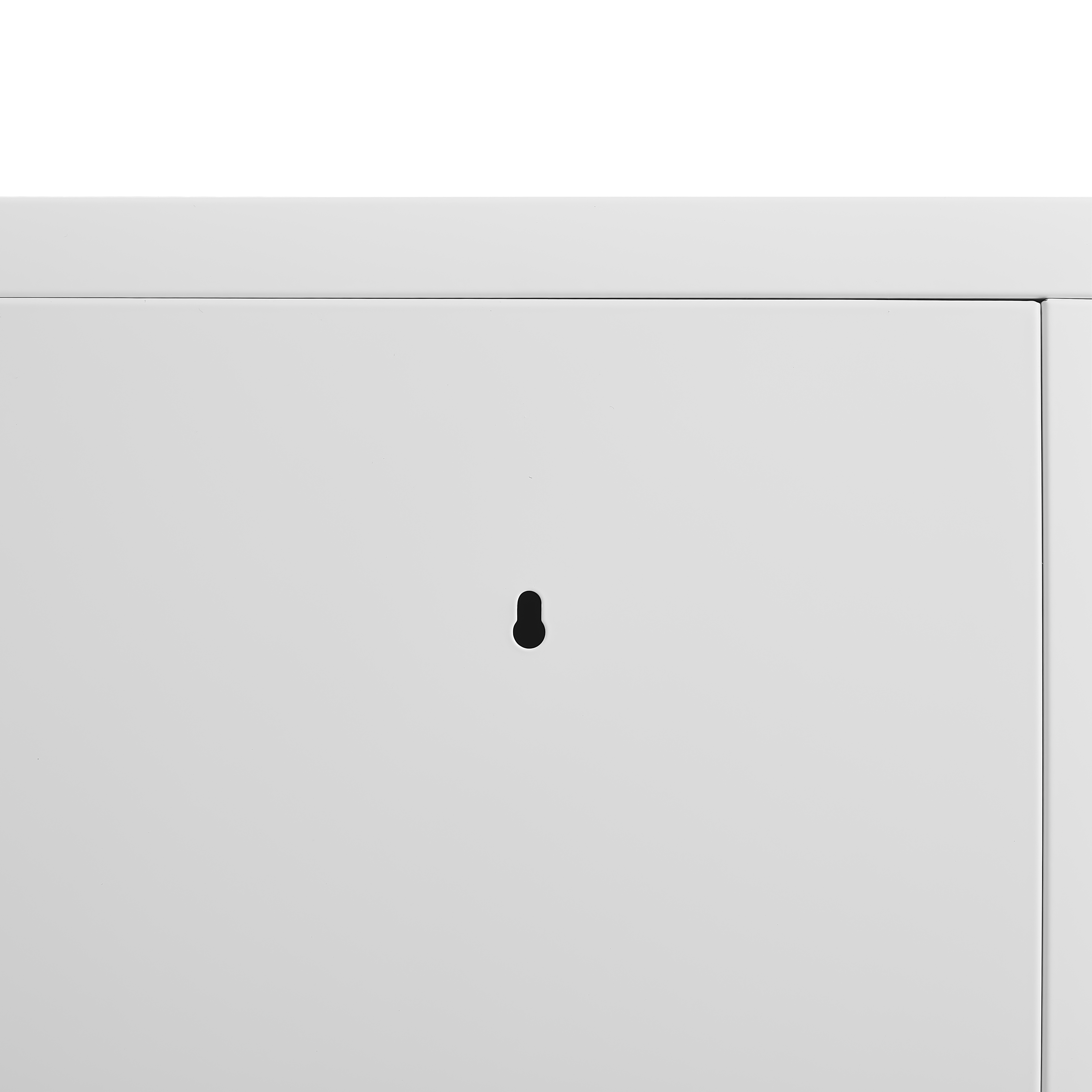 Metal Storage Cabinet 2 Door with Shelves - White