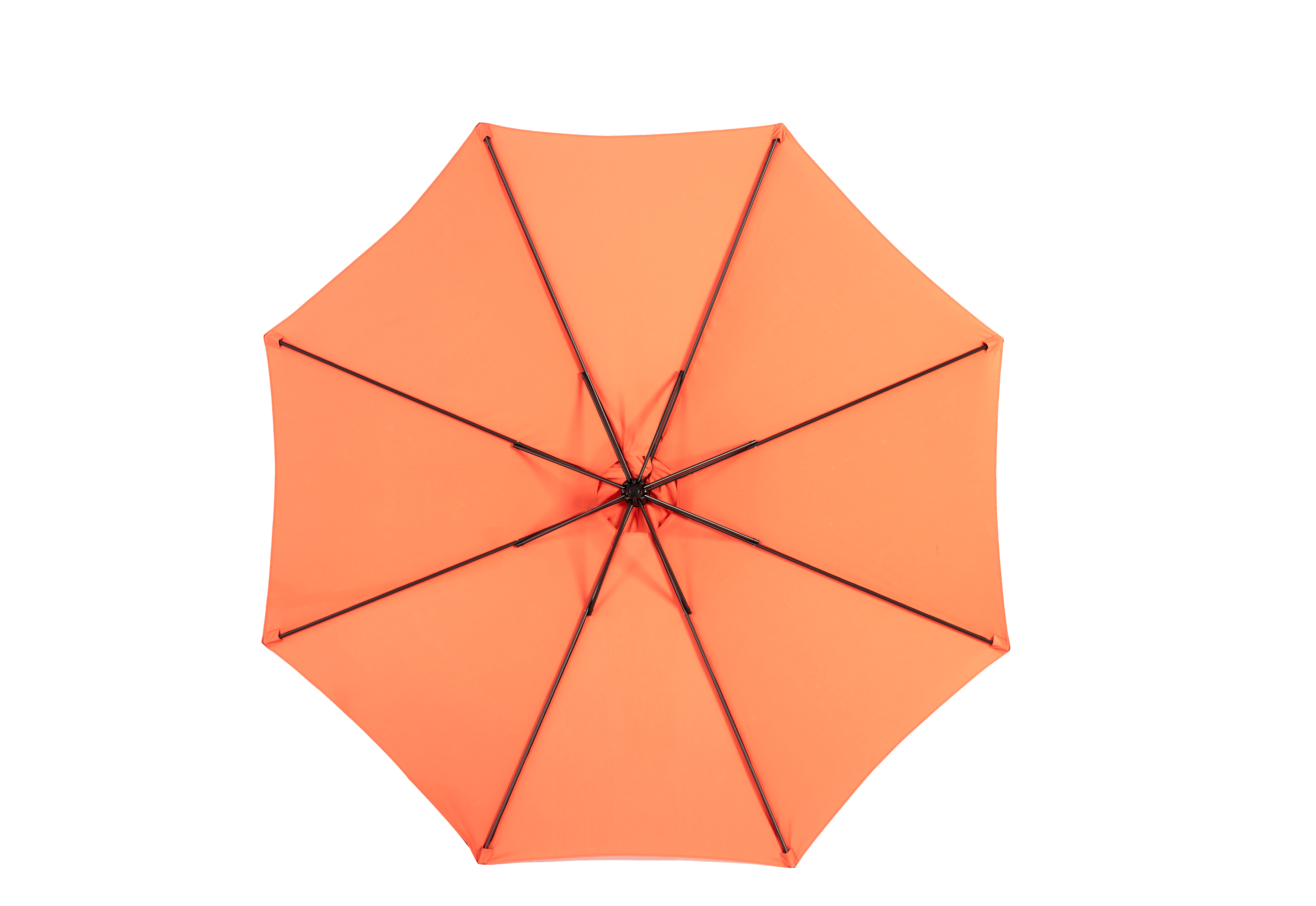 14.8 Ft Double Sided Outdoor Umbrella, Rectangular Large with Crank, Orange