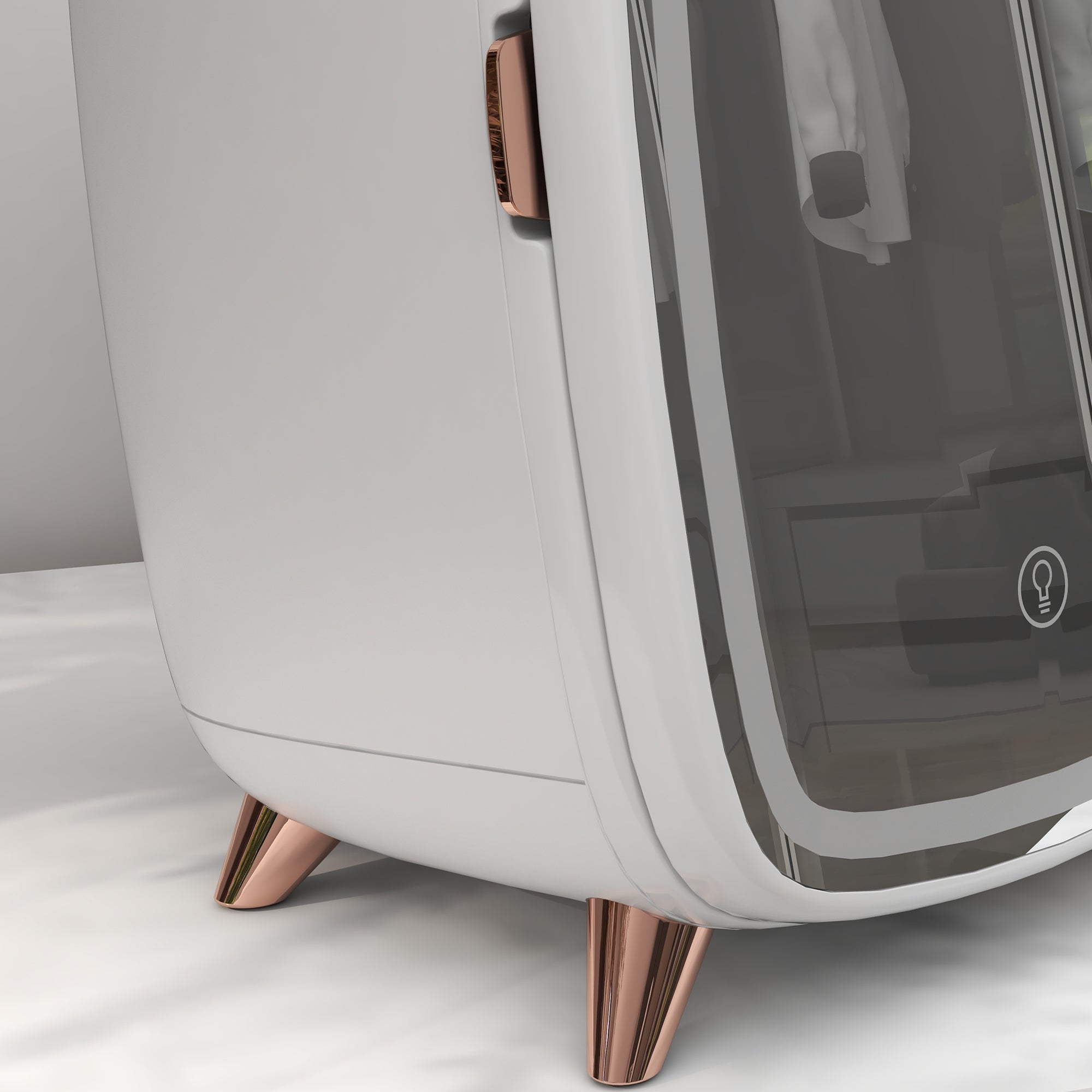 Mini Fridge 6L Cosmetic Cooling Portable White