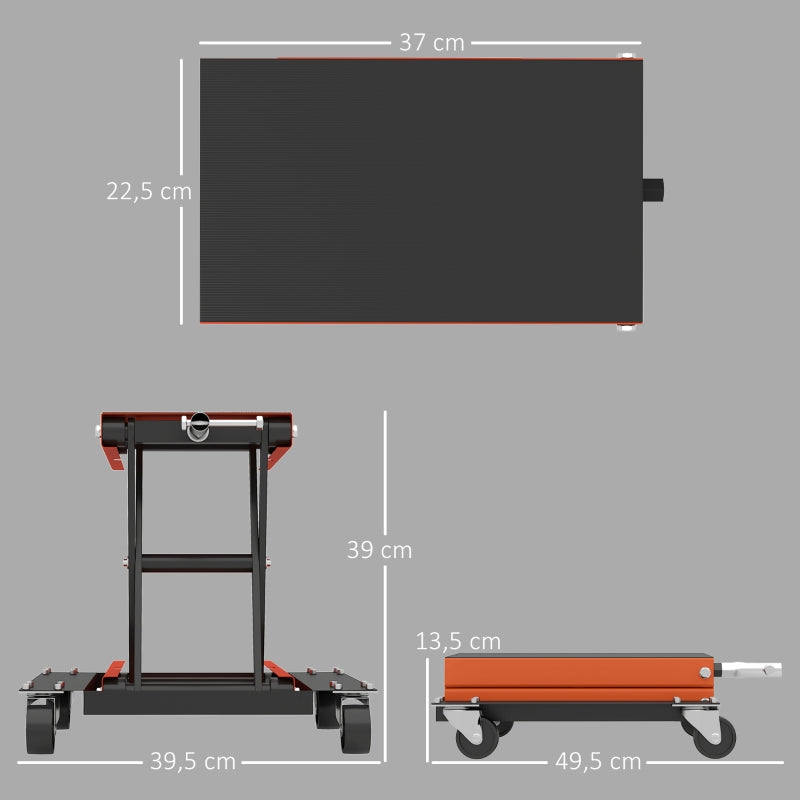 Motorcycle Jack 500 kg Load Capacity 135-390 mm Height Adjustable Steel