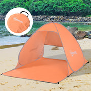 2 Person Pop Up UV Shelter Shade - Orange